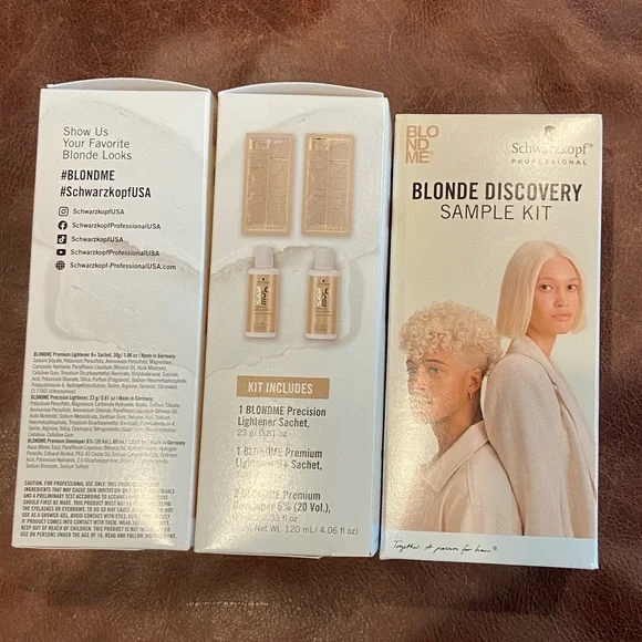 Schwarzkopf professional BlondeMe sample kits -3 kits. Unopened. Sealed packages - Picture 1 of 4